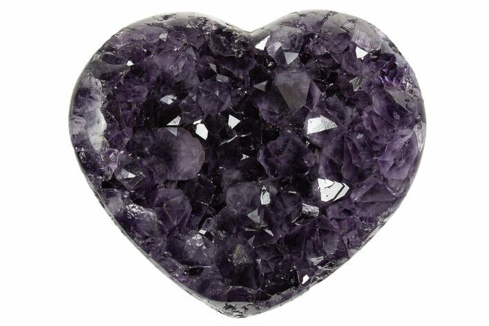 Dark Purple Amethyst Heart - Uruguay #343712